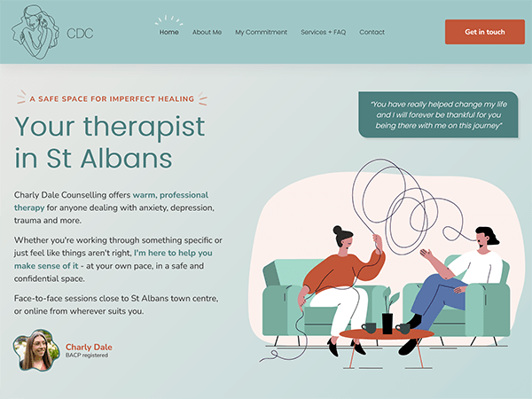 Sito web per piccole imprese - charlydalecounselling.co.uk